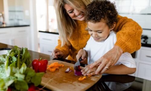 Introducing kids to cooking