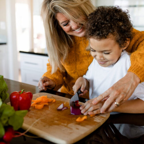 Introducing kids to cooking