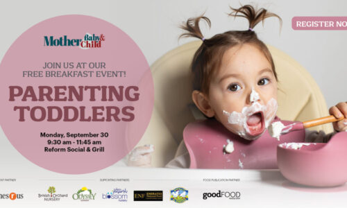 Don’t miss our free breakfast event- Parenting Toddlers!