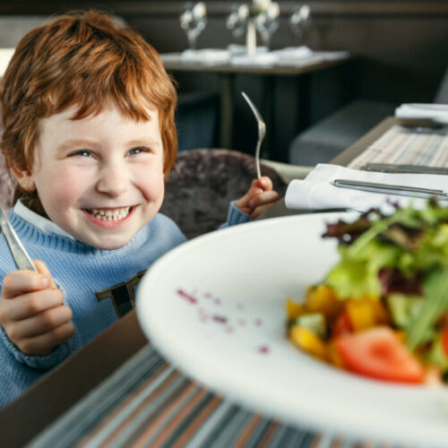 Teaching good table manners