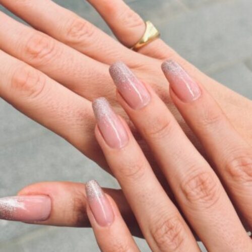 Last-minute NYE nail inspo: Chic Glitter Ombre Nails at Stay Flawless Beauty Lounge