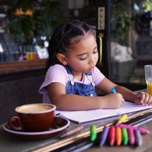 Strategies for dining out with young kids